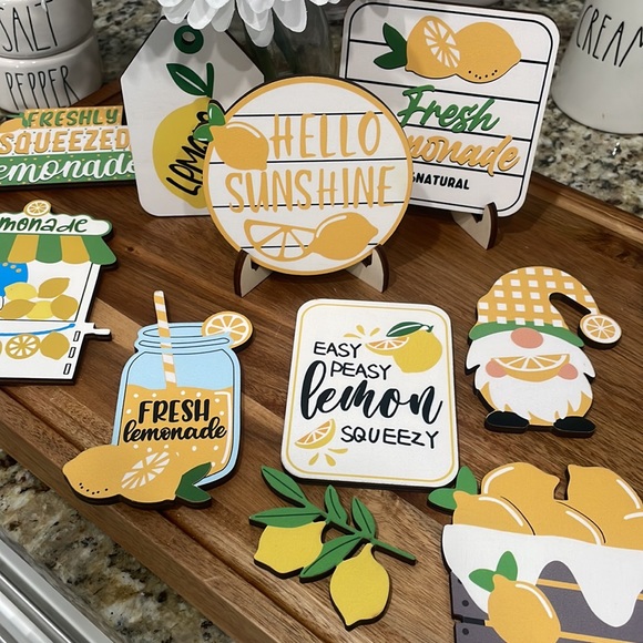 Lemon Decor 11 piece set - Picture 2 of 3
